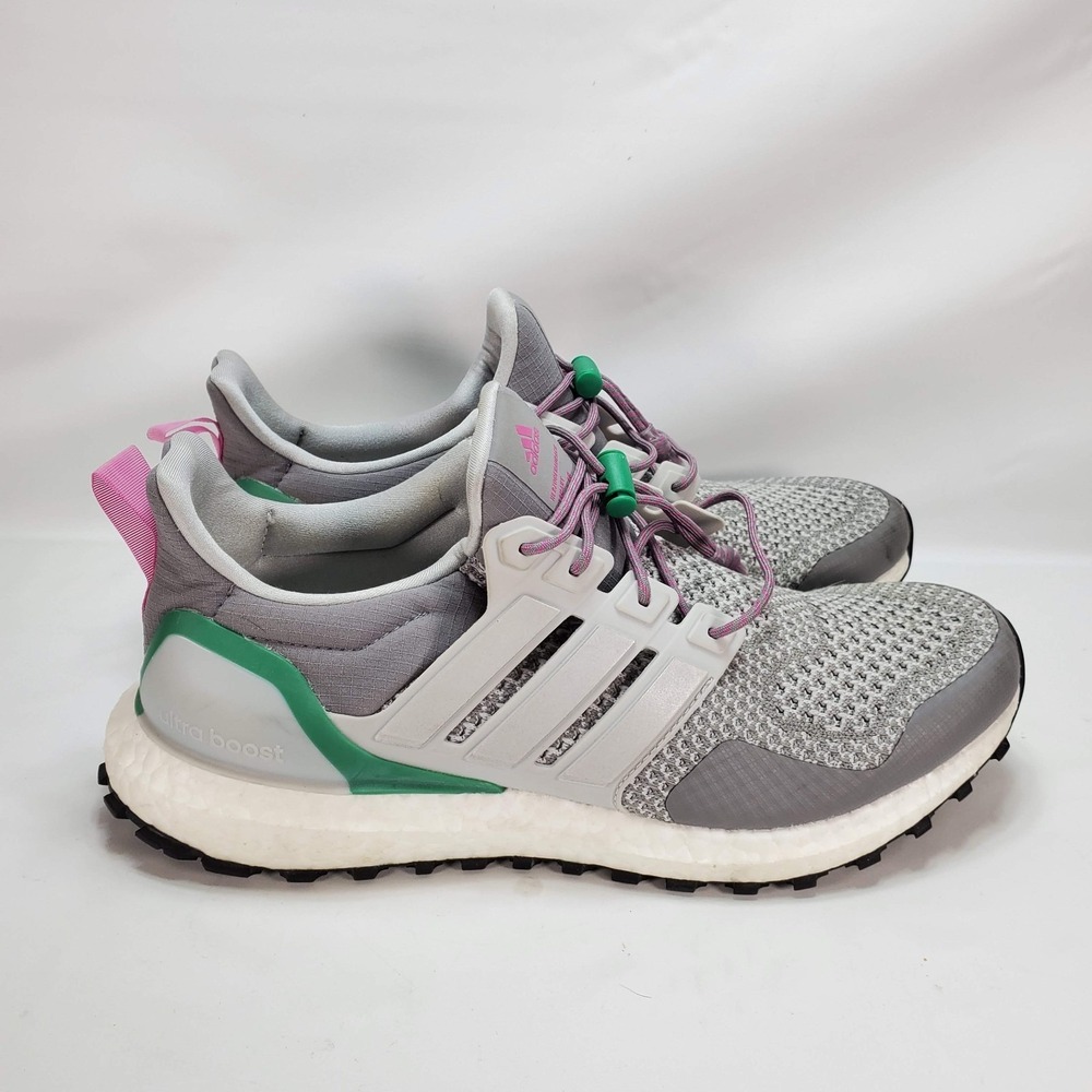 adidas Ultraboost 1.0 Gray Fuchsia Sz‎ 9 HR0071 Trail Running Shoes Excellent - Picture 3 of 7